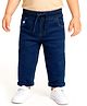 Babyoye Cotton Woven Full Length Solid Coloured Jeans - Navy Blue
