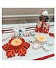 Athena Shokunin Snowflake White Tea-light Holder Set - Set Of 2- 0.4kg