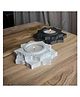 Athena Shokunin Flat Lotus White Tea-light Holder- 0.2kg