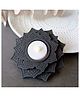 Athena Shokunin Flat Lotus Black Tea-light Holder- 0.2kg