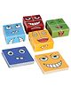 Oskart Early Education Games for Kids Face Changing Cube Building Blocks for Parent-Child Interaction Face Changing Puzzle Block Toys Board Games