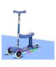 Oskart 2-in-1 Kick Scooter with Removable Seat for Kids: Ideal for Toddlers -  Boys -  and Girls -  Great for Outdoor Fun  (Blue) (Assorted Print)