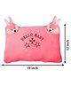RRC Hello Teddy Design Baby Pillow|Velvet Super Soft Kids Pillow for Sleeping & Travel