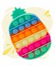 Aditi Toys Pineapple Shape Glow in the Dark Pop-it Fidget Toy  Multicolor