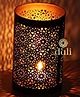 DULI Divine Shadow Floral design Fancy Votive Tealight Holder for Home Decoration (Pack of 2)