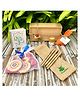 Sow and Grow Diwali Wooden Box Hamper: Plantable Mini Notepad + Diwali Themed Chocolates + 2 Seed Balls + 5 Plantable PensRegular price