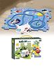 OPINA DIY Ocean theme Rail Car Puzzle Race Track Car Play Set Assembly Educational toy for Kids- Multicolor