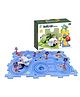 OPINA DIY Ocean theme Rail Car Puzzle Race Track Car Play Set Assembly Educational toy for Kids- Multicolor