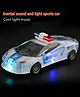 OPINA Friction Power Mechanism Police Car with Light, Music and Siren Sound Police 3D Car Police