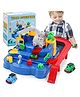OPINA Train Adventure Mechanical Track Set Toys For Kids With Mini Trains Playsets Simulating Train Toys For Kids Educational Toys For Kids - Multicolor