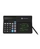 Portronics Ruffpad Calc  2-in-1 Calculator & LCD Writing Pad with 14.4 cm Writing Area, Multi Function Digital Calculator Stylus Pen for Students, Birthday Gift, Kids Toys, School, Office(Black) POR-2371