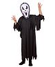 Itsmycostume Halloween Theme Three Fourth Sleeves Ghost Costume Set - Black