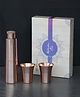 Indian Bartan Glossy Copper tower Bottle Set