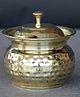 Indian Bartan Hammered Brass Ghee Pot