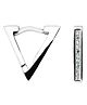 INARI SHINES 925 Sterling Silver V Shaped Hoop Earring| Bali for Women & Girls 2.8 g