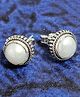 INARI SHINES 925 Sterling Silver Round Stud Earrings with Pearl | Gift for Women and Girls