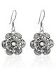 Inari Shines 925 Oxidised Silver Filigree Flower Dangle Earrings| Gift for Women & Girls