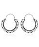 INARI SHINES 925 Oxidised Silver Royal Round Filigree Hoop Earrings| Gift for Women & Girls - 7.1 g