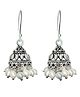 INARI SHINES 925 Silver Oxidised Trendy Ethnic Zhumki| Gift for Women & Girls - 5.1 g