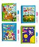 Mihar Reusable Magic Water Quick Dry Book Learning Toy Doodle and Scribble with Magic Doodle Pen (Color And Design May Vary)Pack Of 4- English