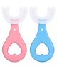 MIHAR ESSENTIALS  U Shaped Brush Head Pack of 2 - Multicolour