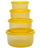 Gluman Microwave Container Set of 4 with Vent Knob for Steam Release