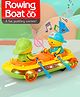 Toysire Rowing Boat Toy for Kids with Paddling Action Cute Duck Characters Music and Lights Battery-Powered Fun Bath Toy for Boys Girls Interactive Water Play Gift