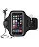 MOMISY ArmBand Arm band bag for Mobile for Cycling, Running, Jogging, Gym Exercise, Outdoor Sports Waterproof Compatible with iPhone & Other Phones, Size up to 7.0 inch (Silver)