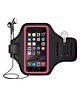 MOMISY ArmBand Arm band bag for Mobile for Cycling, Running, Jogging, Gym Exercise, Outdoor Sports Waterproof Compatible with iPhone & Other Phones, Size up to 7.0 inch (Pink)