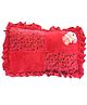 Safe n Cute Baby Rectangular Pillow in Velvet - Red