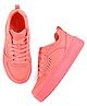 Skechers Casual Lace Up Solid Shoes - Coral