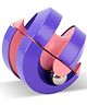 AKN TOYS Anti-Stress Rotating Marble Track Orbit Ball Cubes Fidget Spinner Metal Pinball 3D Puzzle Toy Brain Teaser Educational Toy for Adult Children Intelligence Interactive Games - COLOR MAY VARY