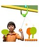 AKN TOYS Door-Hanging Tennis Ball Games for Kids : Interactive Fun with 2 Rackets, 5 Balls - Color May Vary