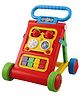 JoyRide Baby Activity Walker, Foldable Musical Push Walker for Babies with Recreational Toy Bar 6 to 18 Months, RED