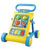 JoyRide Baby Activity Walker, Foldable Musical Push Walker for Babies with Recreational Toy Bar 6 to 18 Months,Blue
