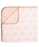 Masilo Organic Cotton Muslin Blanket For Infant/Baby's Nursery 68 x 68 cm, Lightweight & Comfortable, 0 to 2 Years- Rainbow - Pink