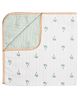 Masilo Organic Cotton Muslin Blanket For Infant/Baby's Nursery 68 x 68 cm, Lightweight & Comfortable, 0 to 2 Years- Palm - Green