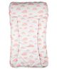 Masilo Organic Cotton reversible changing mat For Infant/Baby's Nursery With plastic coated side, Easy to wipe or clean, 0 to 1 Years - Cloud - Pink