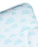 Masilo Organic Cotton reversible changing mat For Infant/Baby's Nursery With plastic coated side, Easy to wipe or clean, 0 to 1 Years - Cloud - Blue
