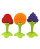 COZY VIBES Baby Teethers Toys Funny Strawberry Fruit Food Grade Silicone Teether BPA Free Newborn Gift Set -PACK OF 1-COLOR MAY VARY