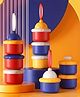 Cozy Vibes Baby Milk Powder Box Independent Layer Milk Powder Compartment Convenient Three-Layer Milk Powder Storage Box - Pack of 1 - Color May Vary