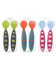 Cozy Vibes Children's Baby Silicone Spoon Fork Set Eating Training Rice Paste Spoon Feeding Tableware-Pack of 1-Color May Vary