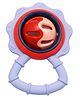 Cozy Vibes Baby Teething Toys Food Grade Silicone and Pp Rattle Teether Lovely Shape Newborn Gifts Chewable Toy-Pack O F 1-Color May Vary