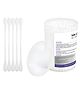 Cozy Vibes 100 Pcs Double Headed Q Tips Cotton Swab Plastic Cotton Ear Buds Double Side-Pack of 1-Color May Vary