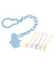 COZY VIBES Eco-friendly PP Bpa Free Cartoon Animal Chain Baby Pacifier Clip-PACK OF 1-COLOR MAY VARY