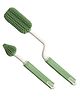 COZY VIBES Silicone Bottle Cleaning Brush Baby Pacifier Straw Scrubber Small Brush 360 Degree Glass Cup Washing Kitchen Cleaning Tool -PACK OF 1-COLOR MAY VARY