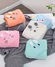 COZY VIBES Fleece Animal Head Baby Hooded Poncho Blanket Cartoon Baby Bath BlankeT-PACK OF 1-COLOR MAY VARY