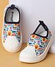Cute Walk by Babyhug Slip On Casual Shoes with Lion Print - Blue