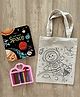 Little Canvas DIY Colouring Little Space Explorer Tote Bag