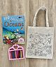 Little Canvas DIY Colouring Little Mermaid Tote Bag